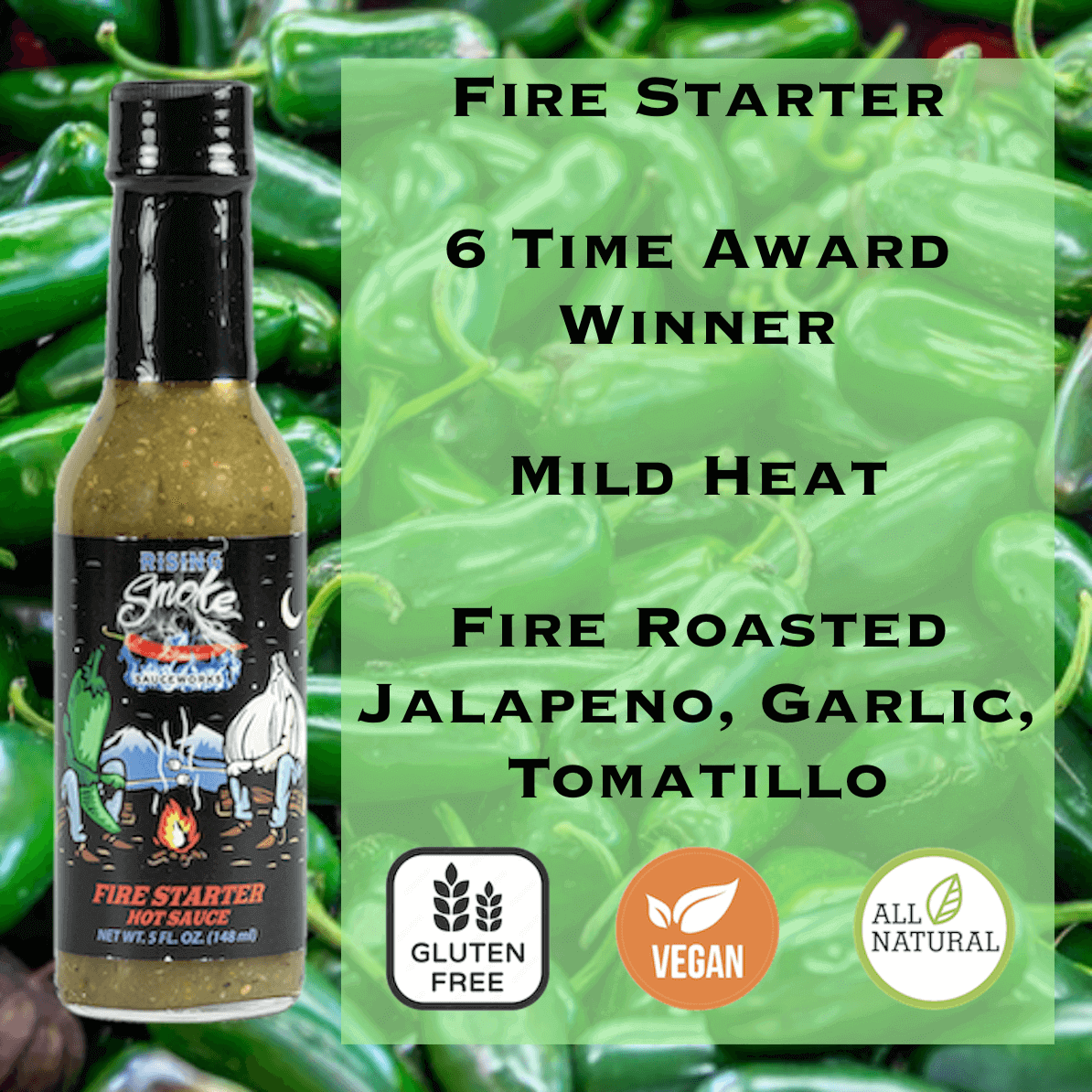 Fire Starter - Jalapeño Tomatillo Verde Sauce (Mild)