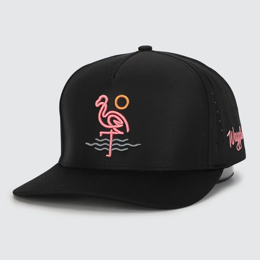 Waggle Original Snapback Hat - Flamingo Bay