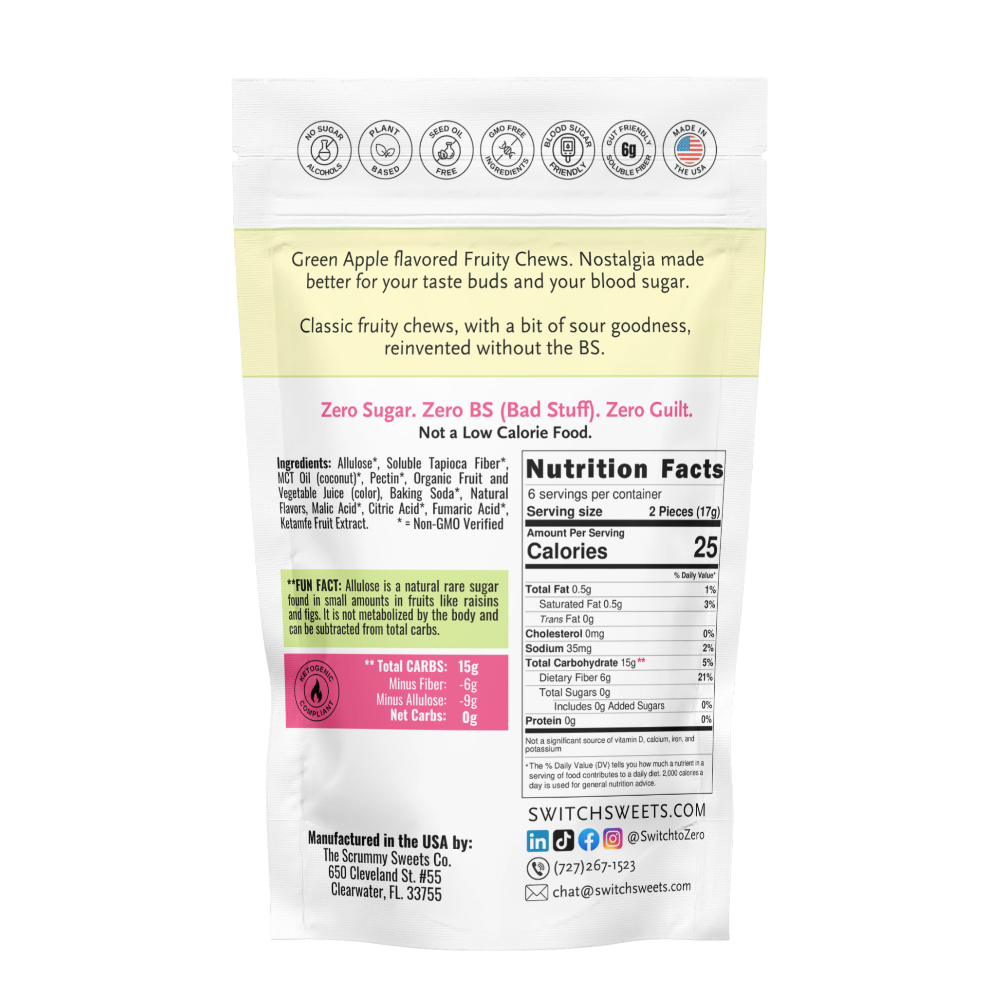 SWITCH® Green Apple Fruity Chews