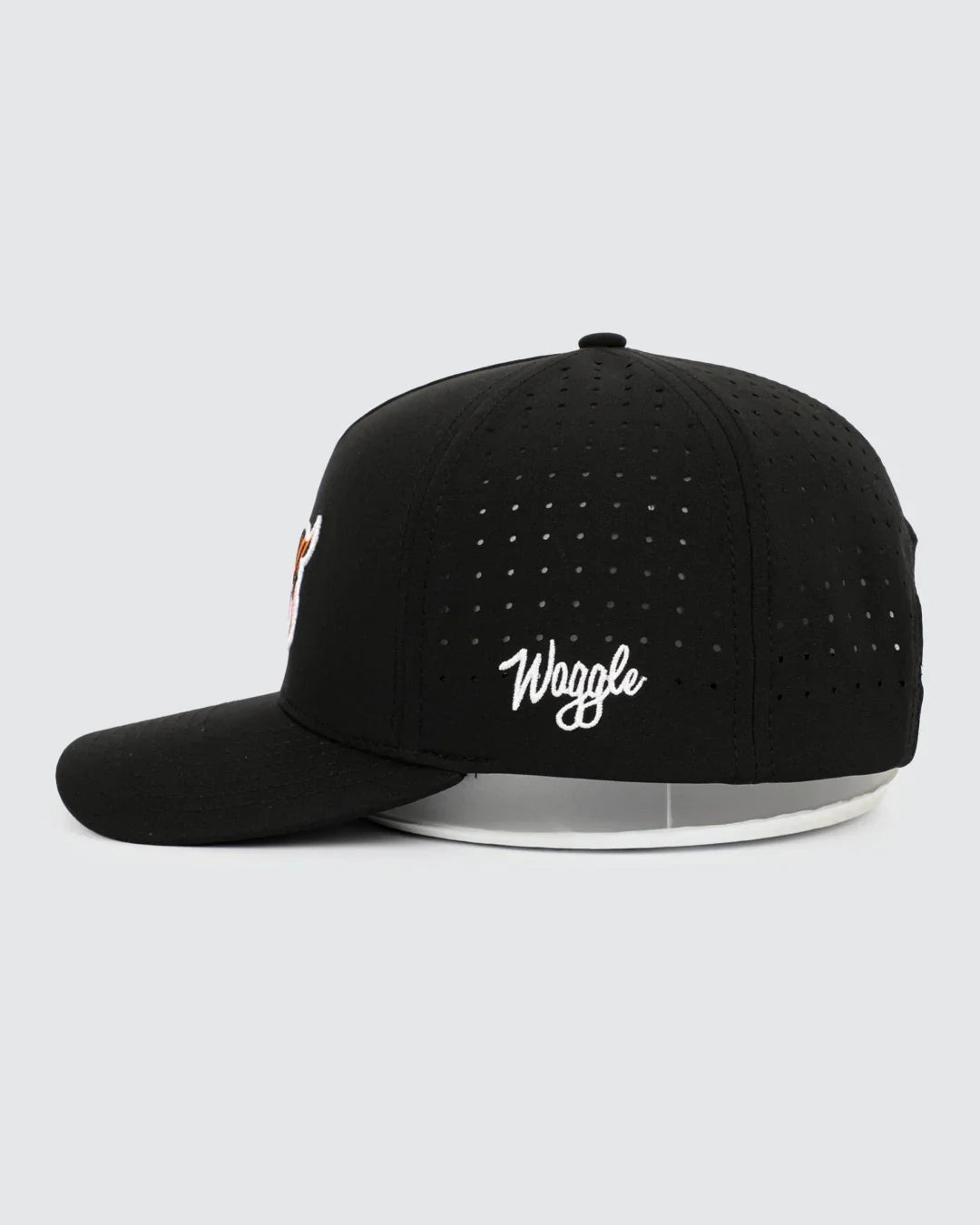 Waggle Original Snapback Hat - The GOAT (Black)