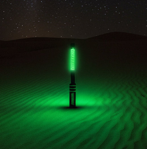 Big Moe Teal Edition LED Whips | Solid Color High-Output Safety Whips | Pair