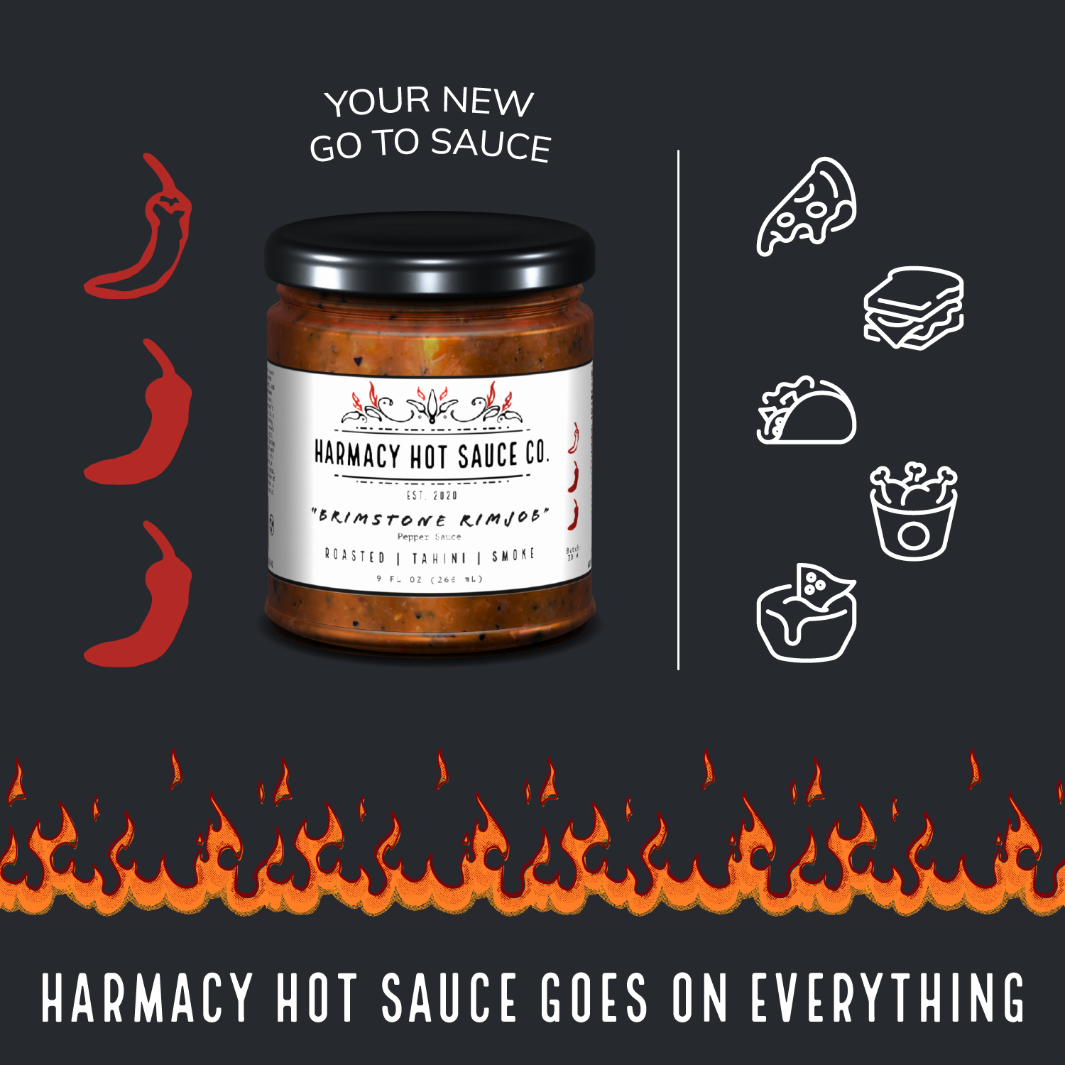 Brimstone - Roasted Red Pepper & Tahini (9oz)