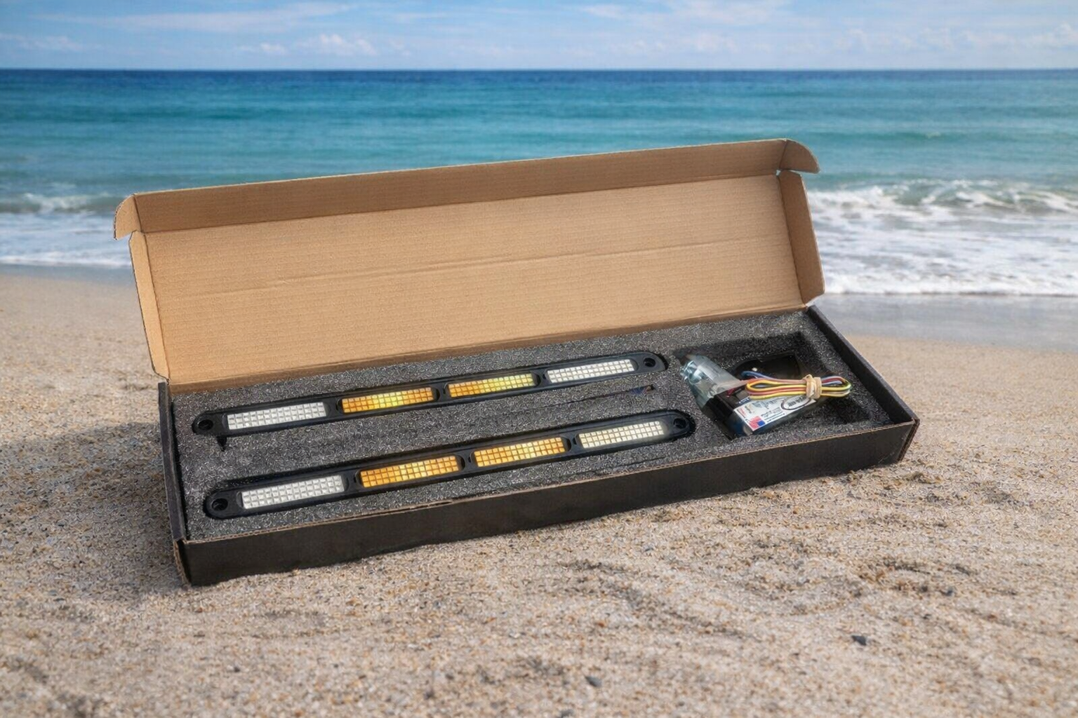 Marshin Whips 12" LED Chase Light Set with Advanced Control Module