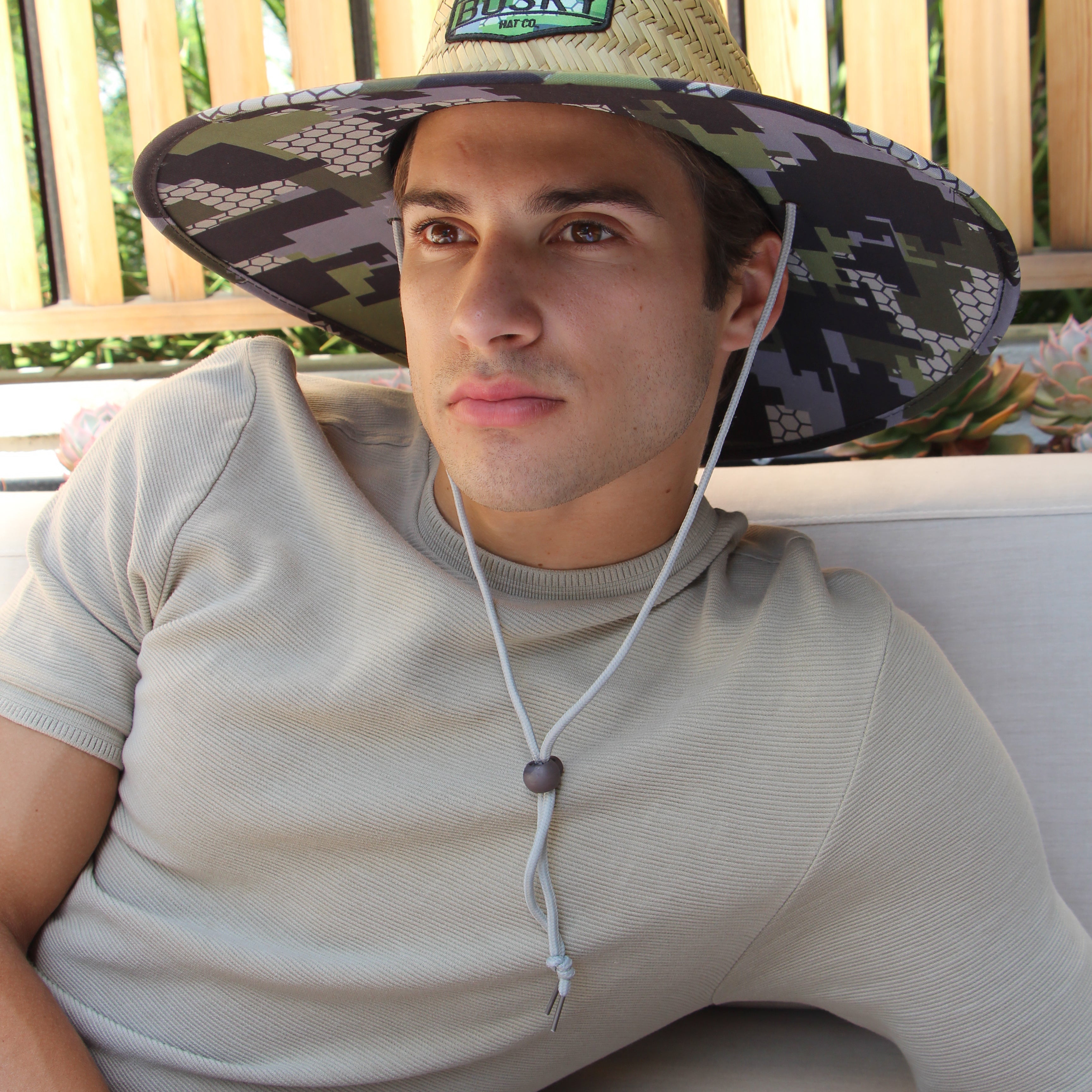 Digital Camo Straw Hat