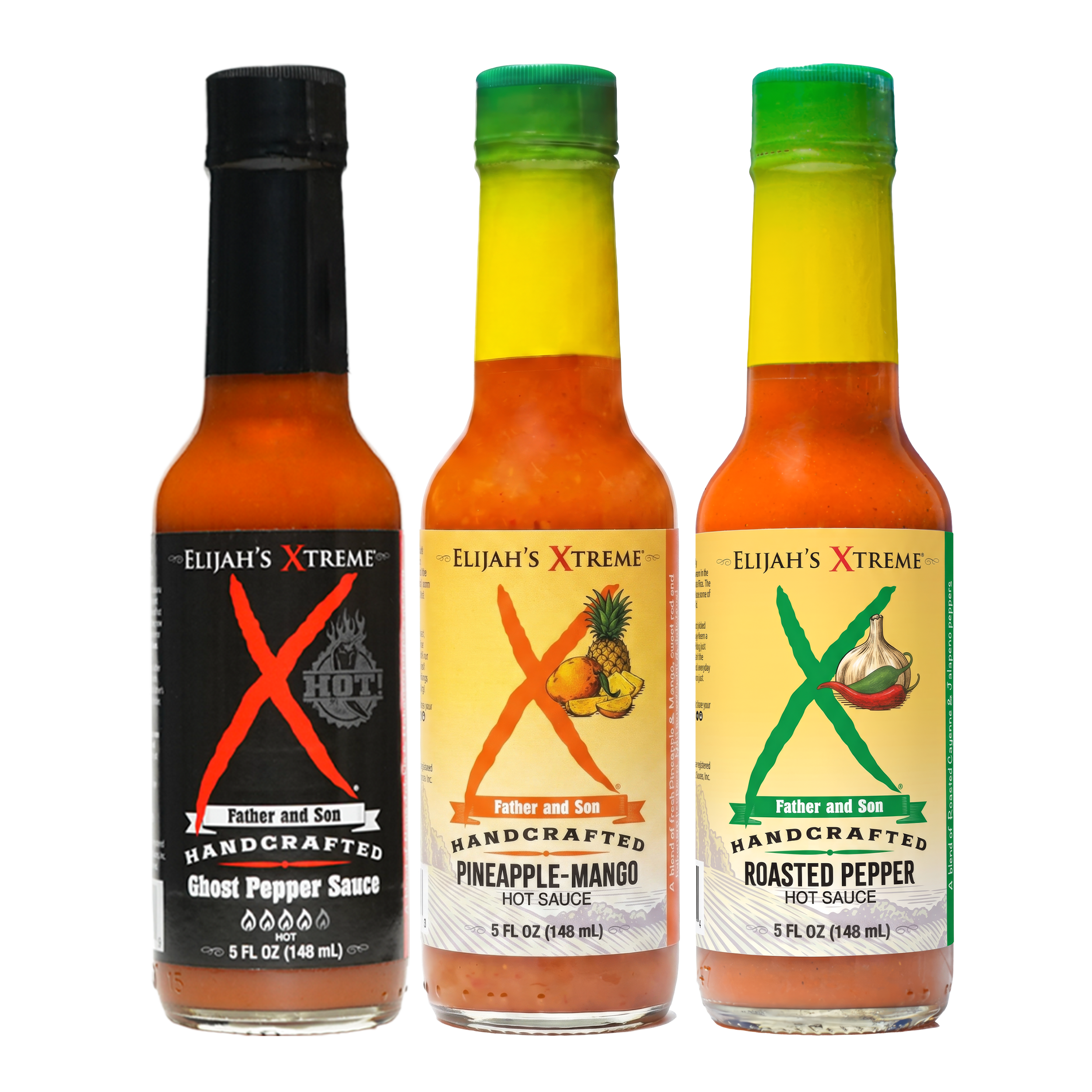 Mild & Hot Trio Hot Sauce Set