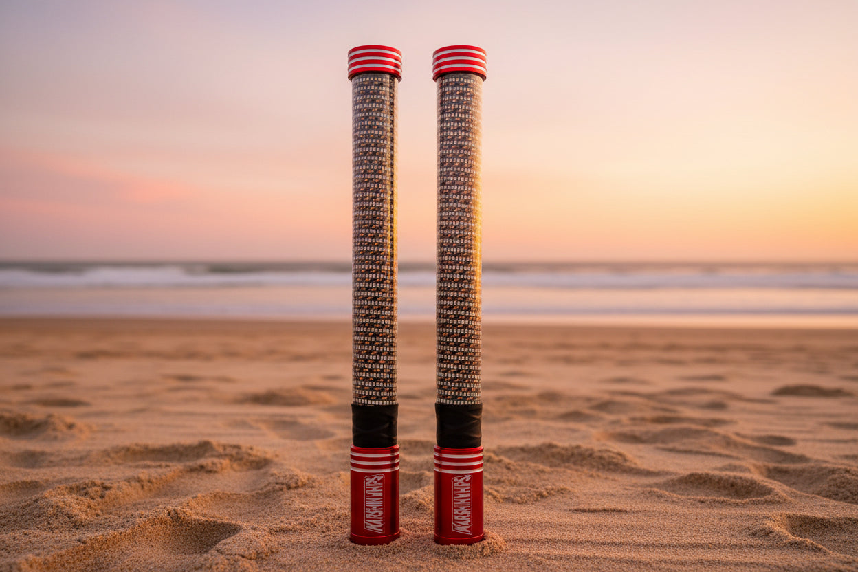 Big Moe Red Edition LED Whips | Solid Color High-Output Safety Whips | Pair