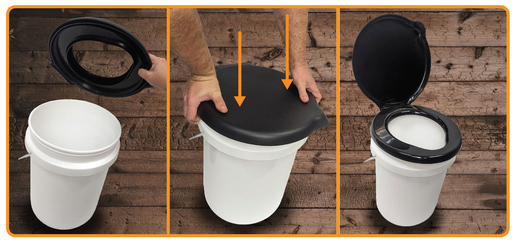 Toilet Seat Bucket Lid - 5 Gallon