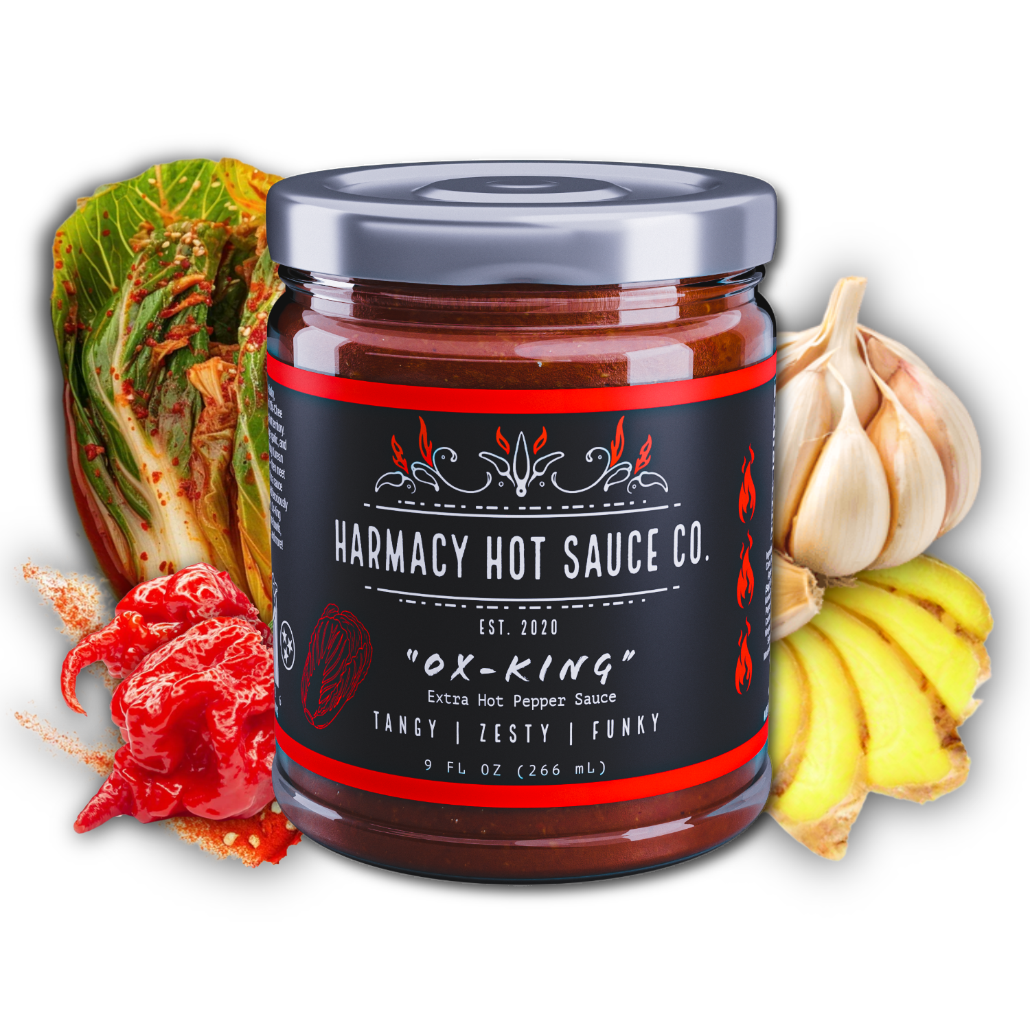 Ox-King - Extra Hot Fermented Kimchi (9oz)
