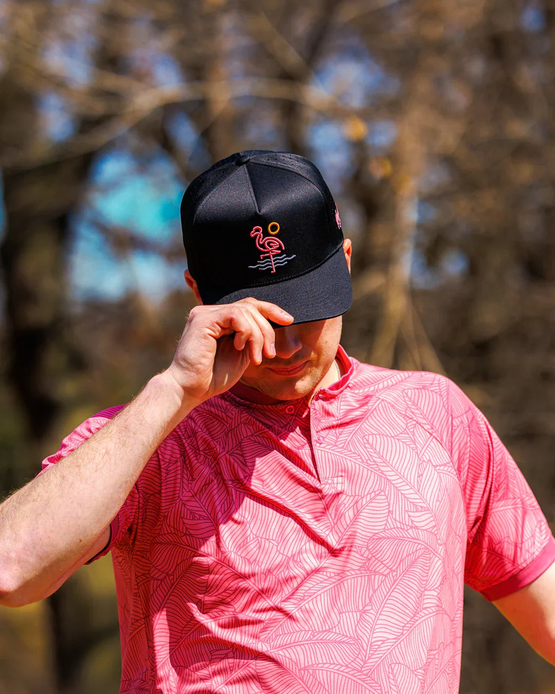 Waggle Original Snapback Hat - Flamingo Bay