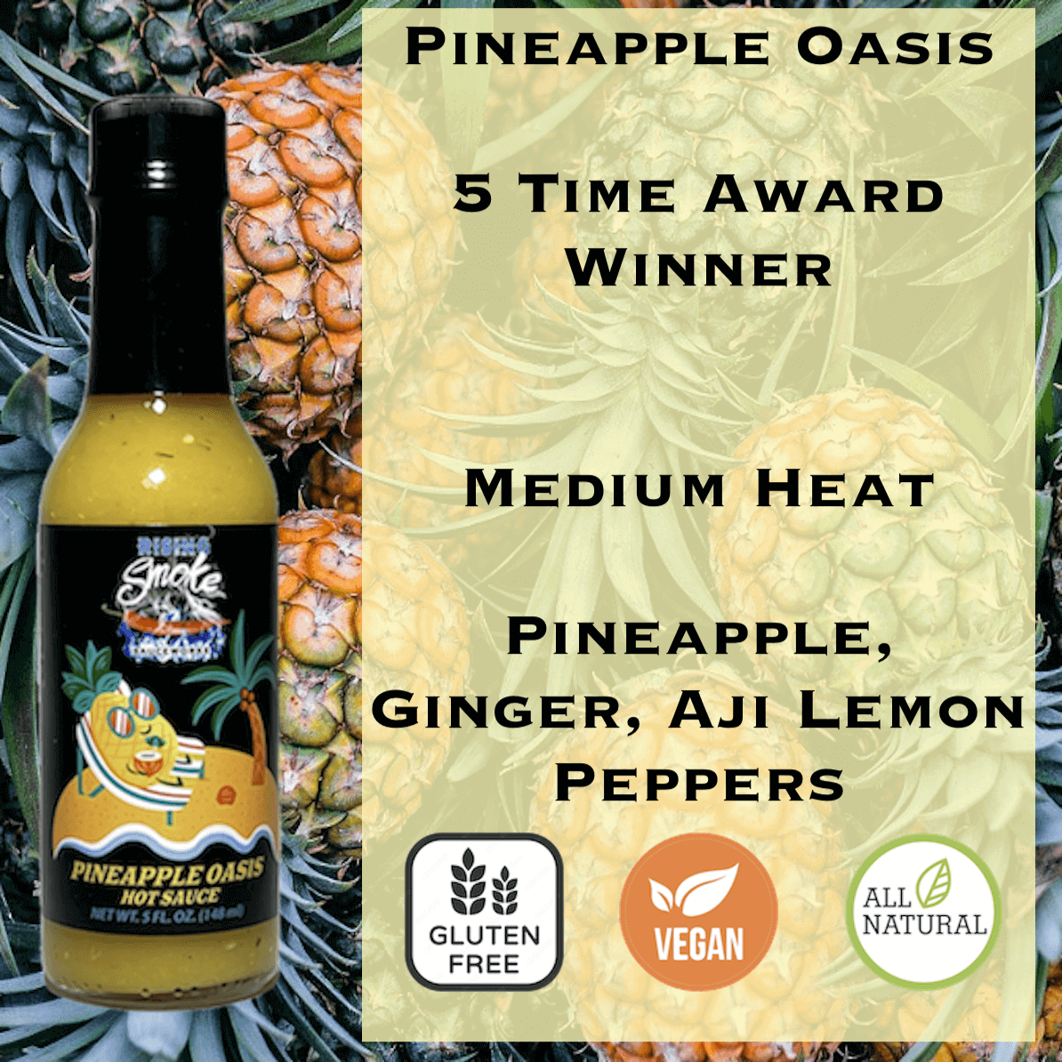 Pineapple Oasis - Aji Lemon Drop Sweet Pepper Sauce (Medium)