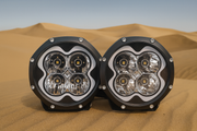 Marshin Whips 6" High-Output LED Pod Lights | 4-Beam Design (Set of 2)