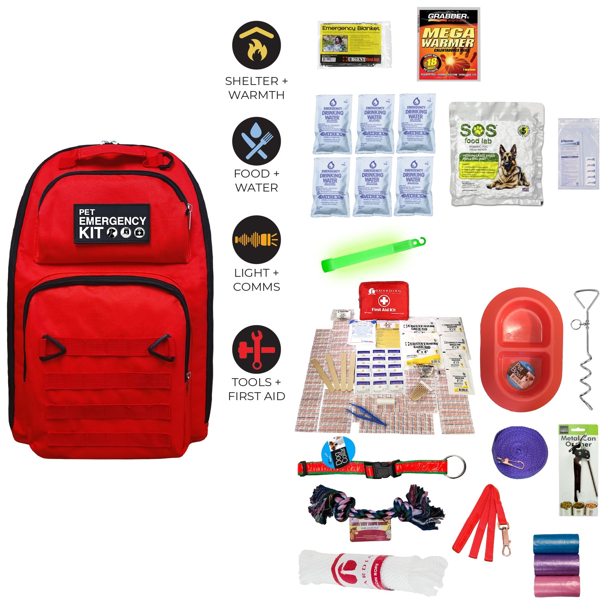 Dog Survival Kit - Deluxe Canine Survival Go-Bag