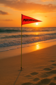Marshin Whips RipRods Day Whips | High Visibility Safety Pair