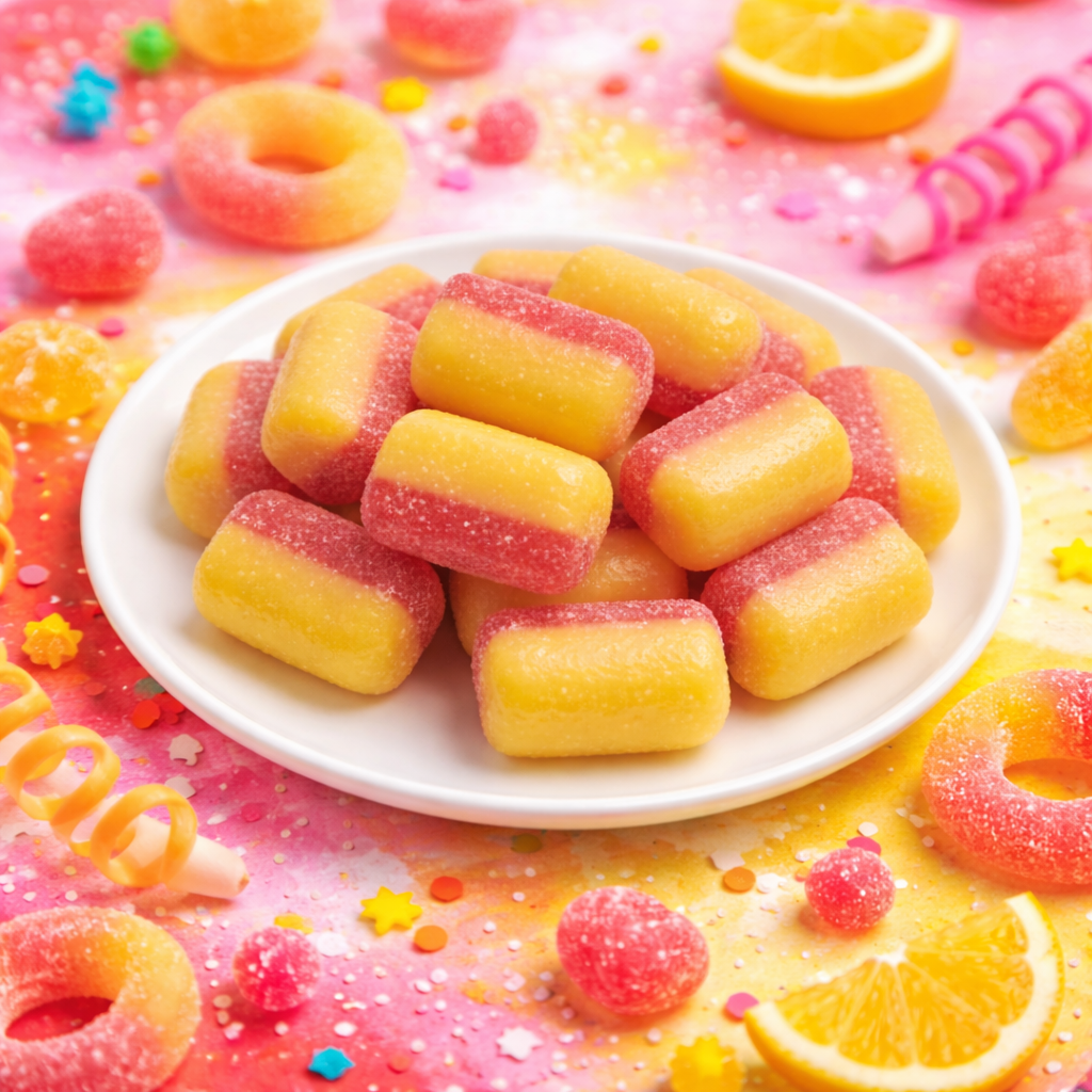 Andy Anand Sugar-Free Rhubarb & Custard Hard Candy, 25 pc – Classic British Sweet, Keto & Diabetic-Friendly Gourmet Snack Gift Box
