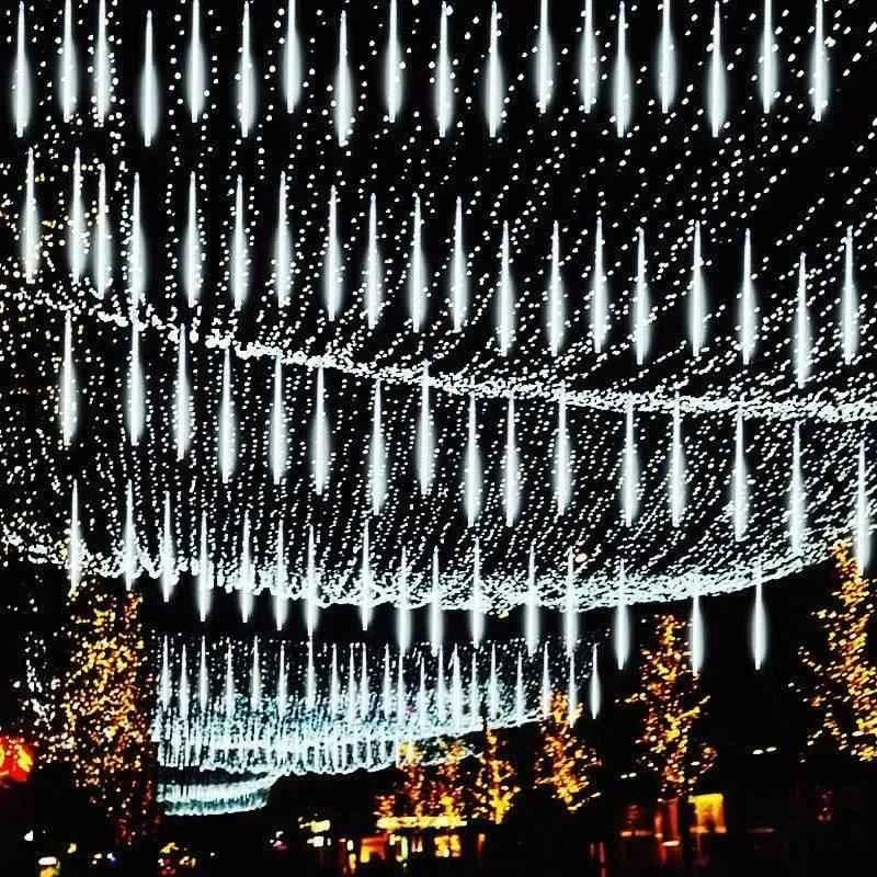 Led Hanging String Lights Meteor Shower