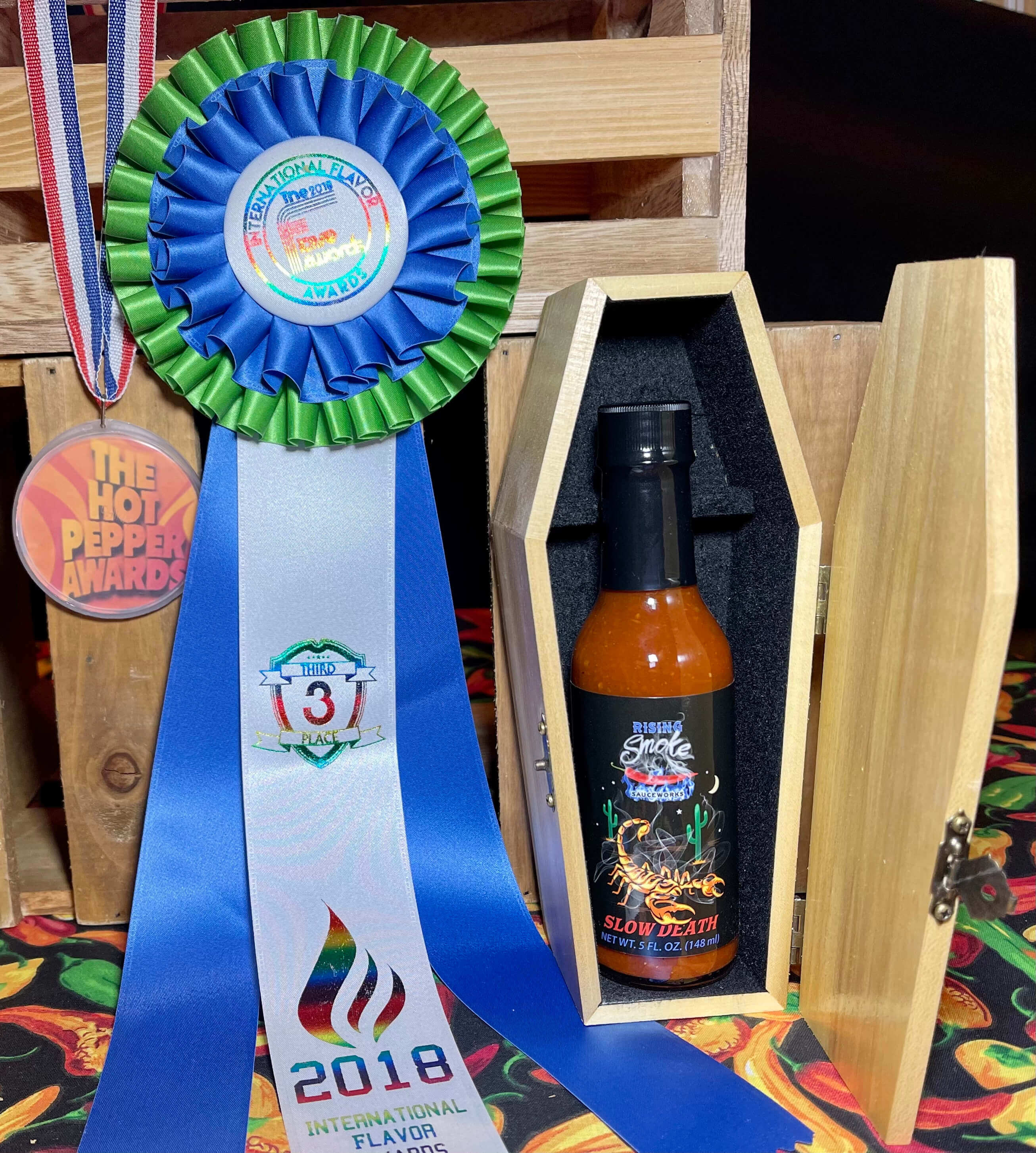 Slow Death - Trinidad Scorpion Hot Sauce  (XXX Hot)