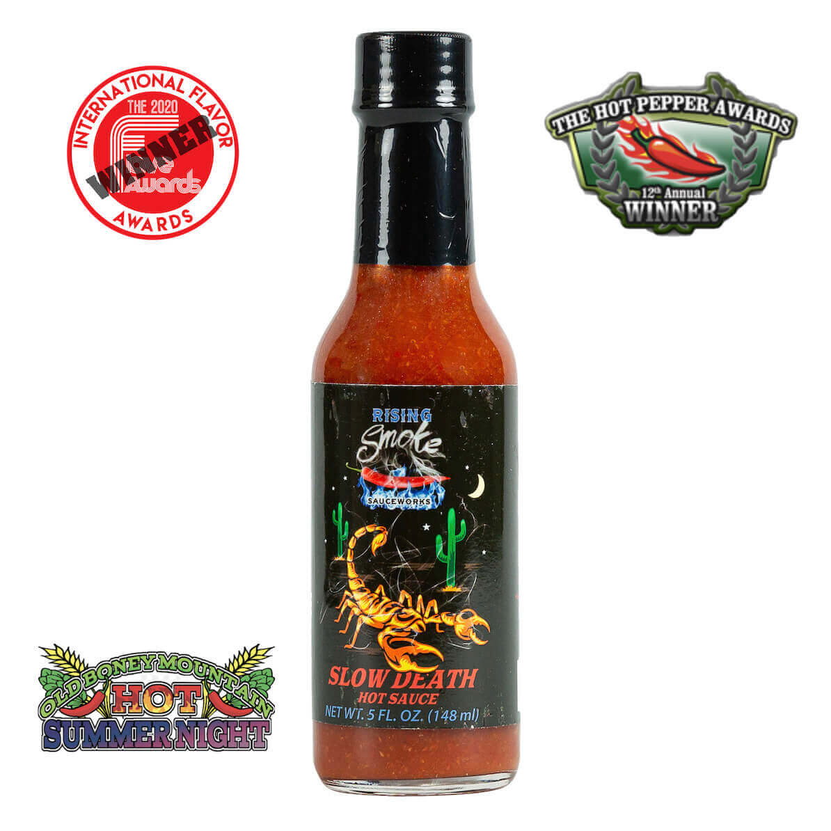 Slow Death - Trinidad Scorpion Hot Sauce  (XXX Hot)