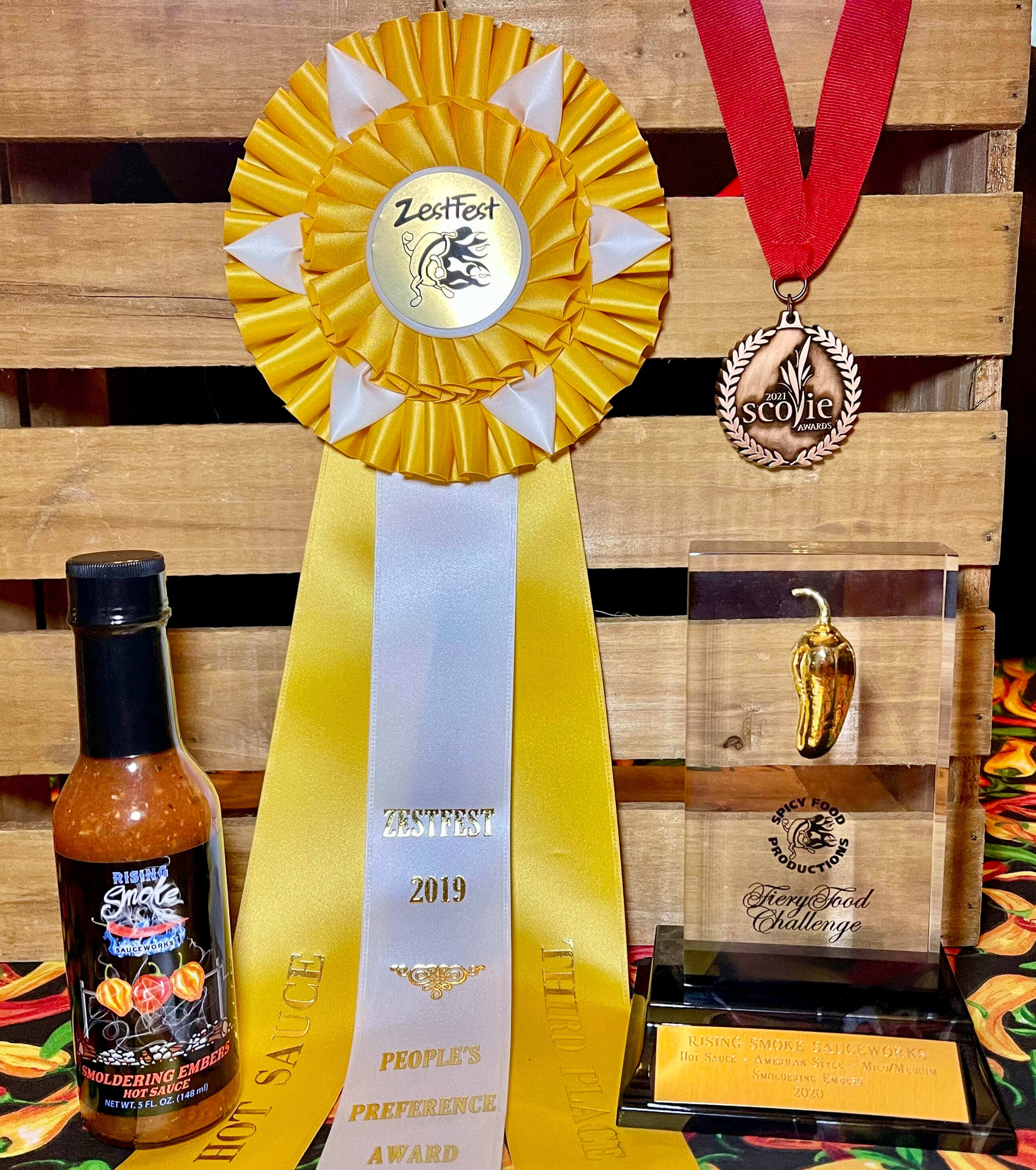 Smoldering Embers - Habanero Tomato Basil Hot Sauce (Medium)