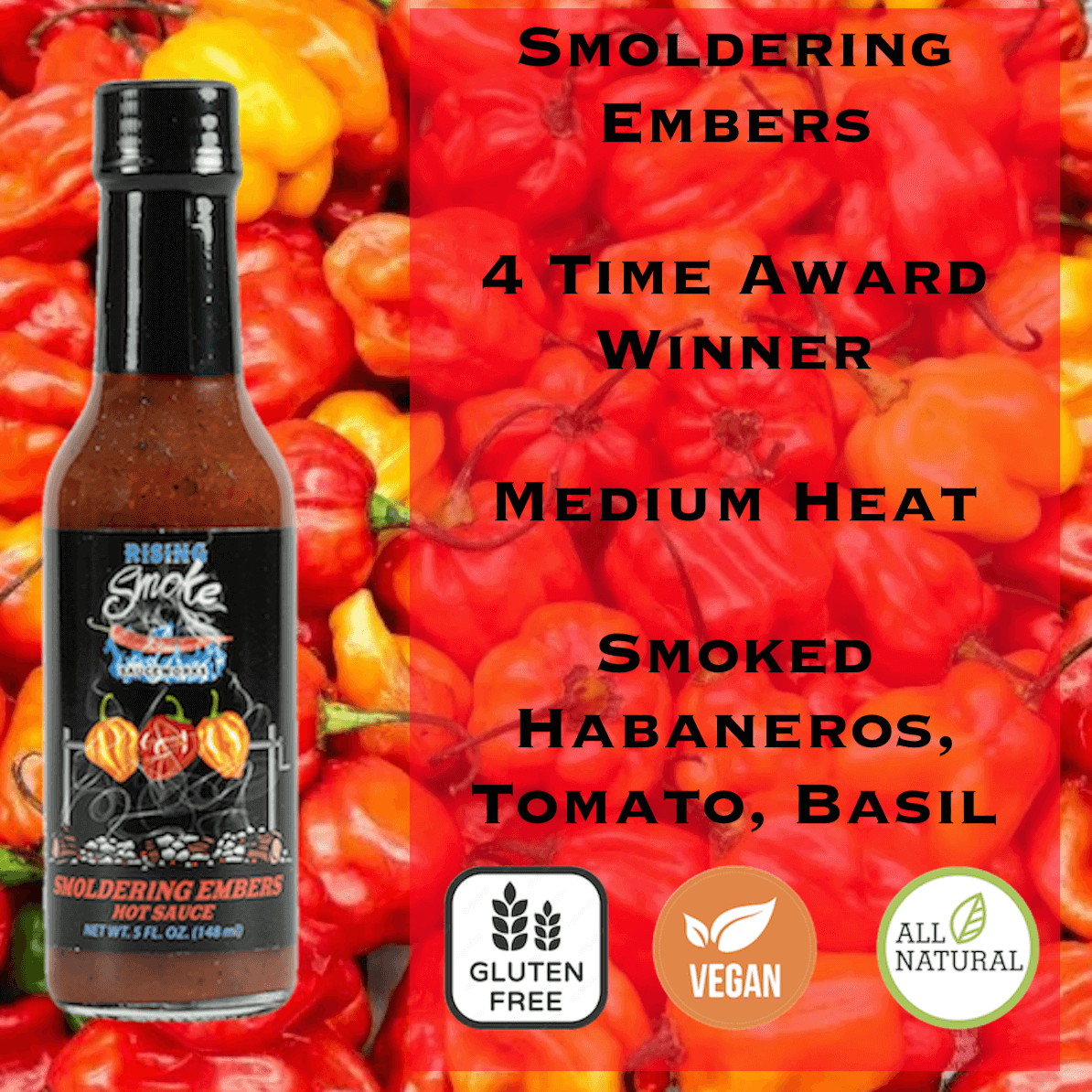 Smoldering Embers - Habanero Tomato Basil Hot Sauce (Medium)