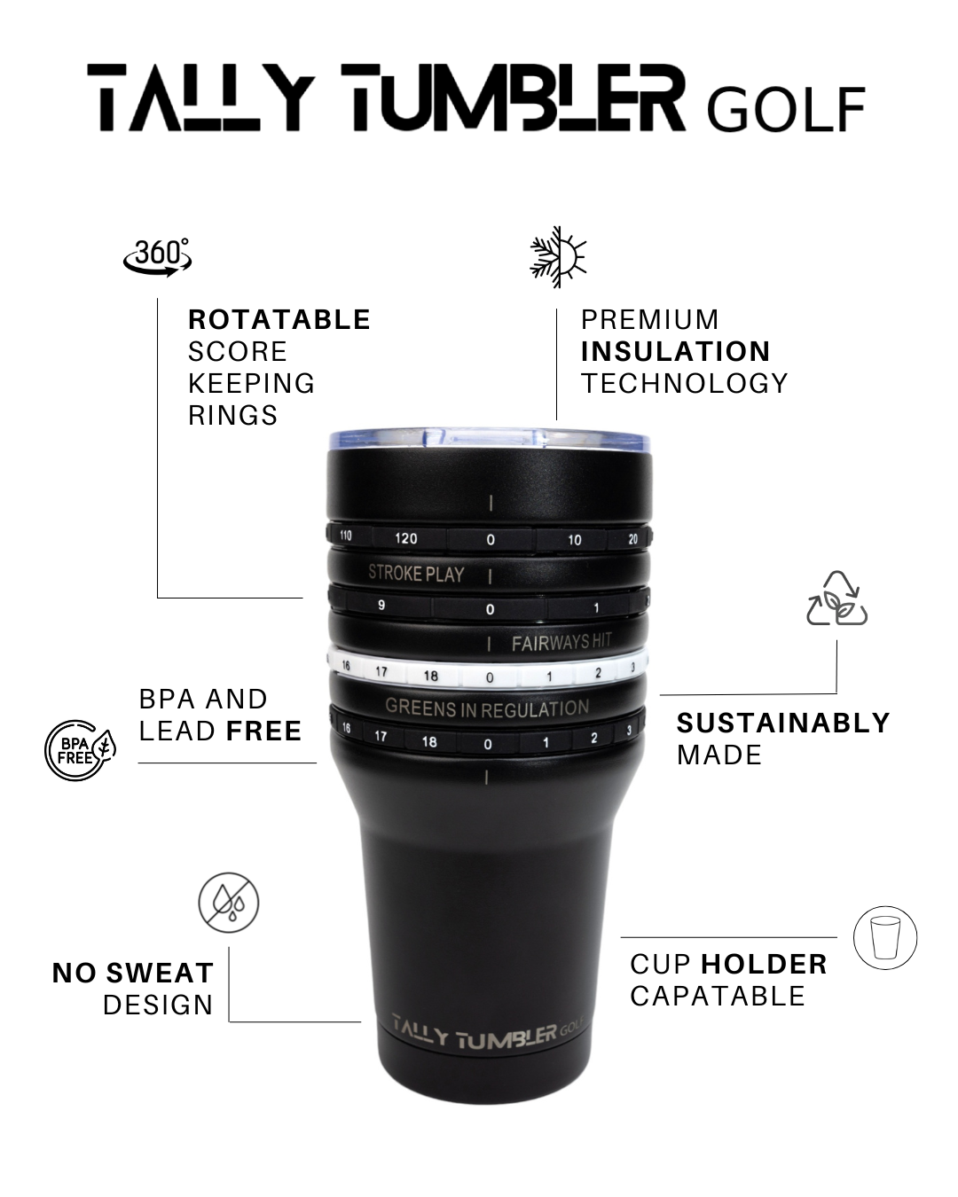 Golf Tumbler 30oz