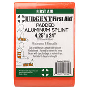 Padded Multi-Purpose Splint, Aluminum, Reusable, Orange