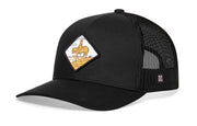 Horse & Cowboy Trucker Hat  |  Black Diamond Snapback