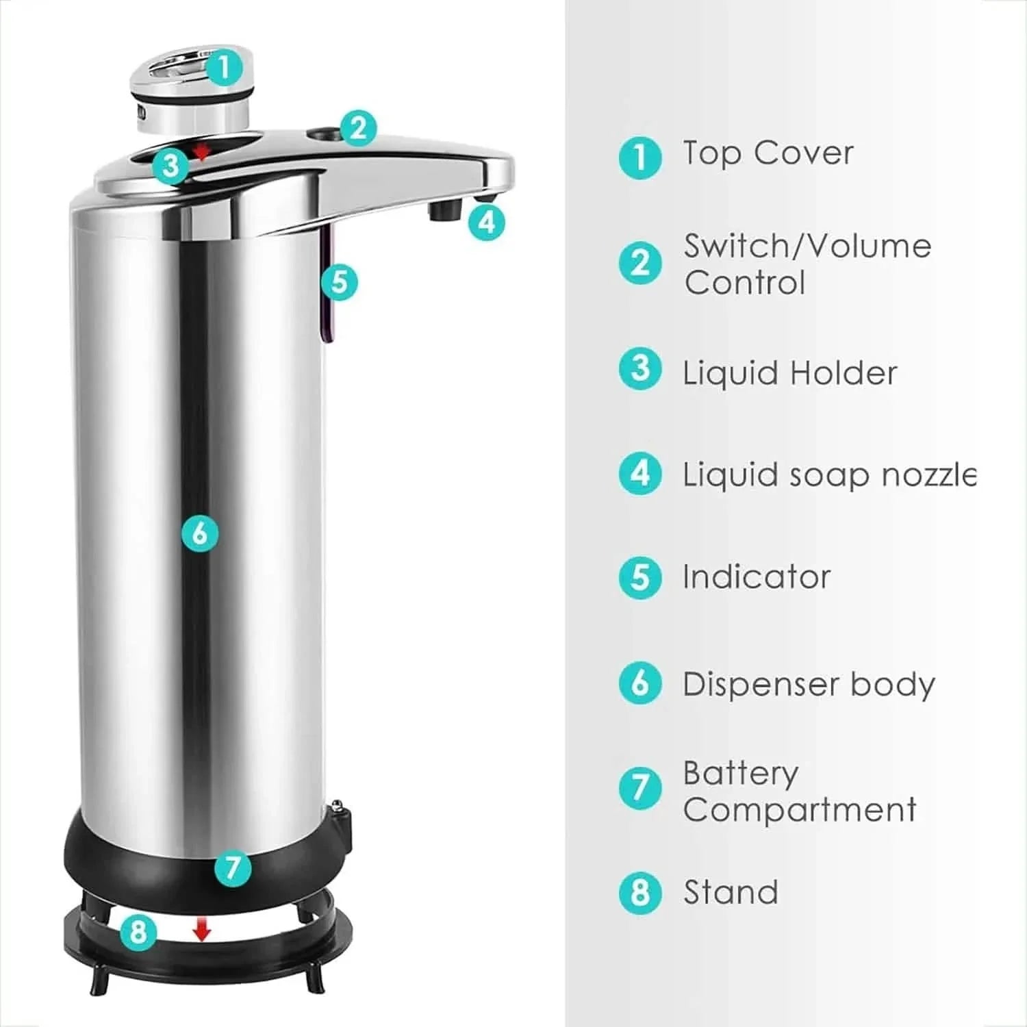 Stainless Steel Automatic Soap Dispenser