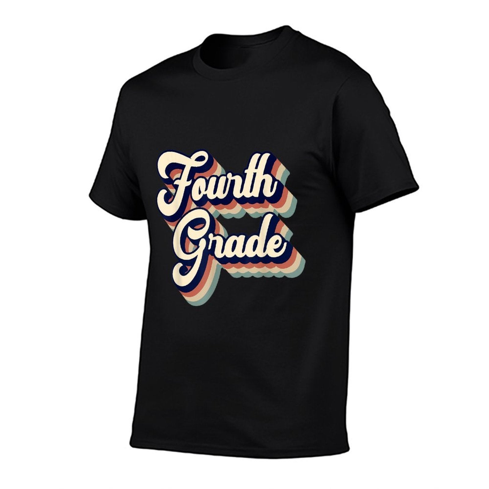 Fourth Grade Teacher Retro Vintage for Men Women  Slim-fit Cut T-Shirt