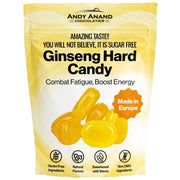 Andy Anand Sugar-Free Ginseng Hard Candy, 7 oz – Stevia Sweetened, Keto & Diabetic-Friendly, Energy & Focus Boosting, Gourmet Gift Box