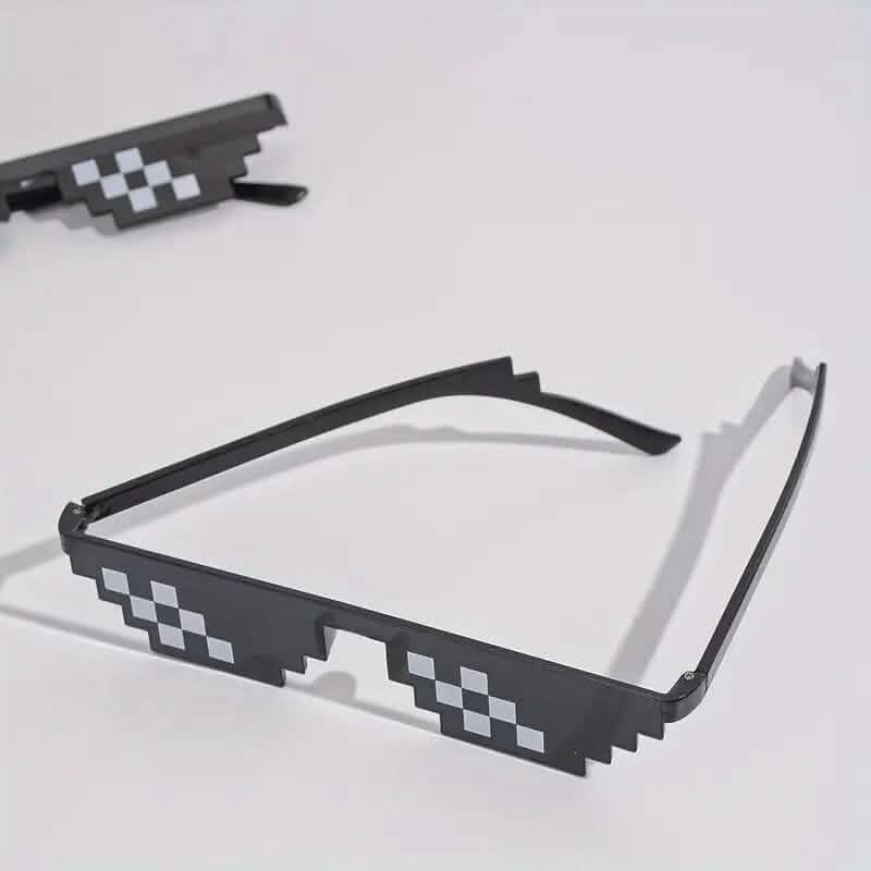 Anime Pixel Mosaic Funny Party Glasses