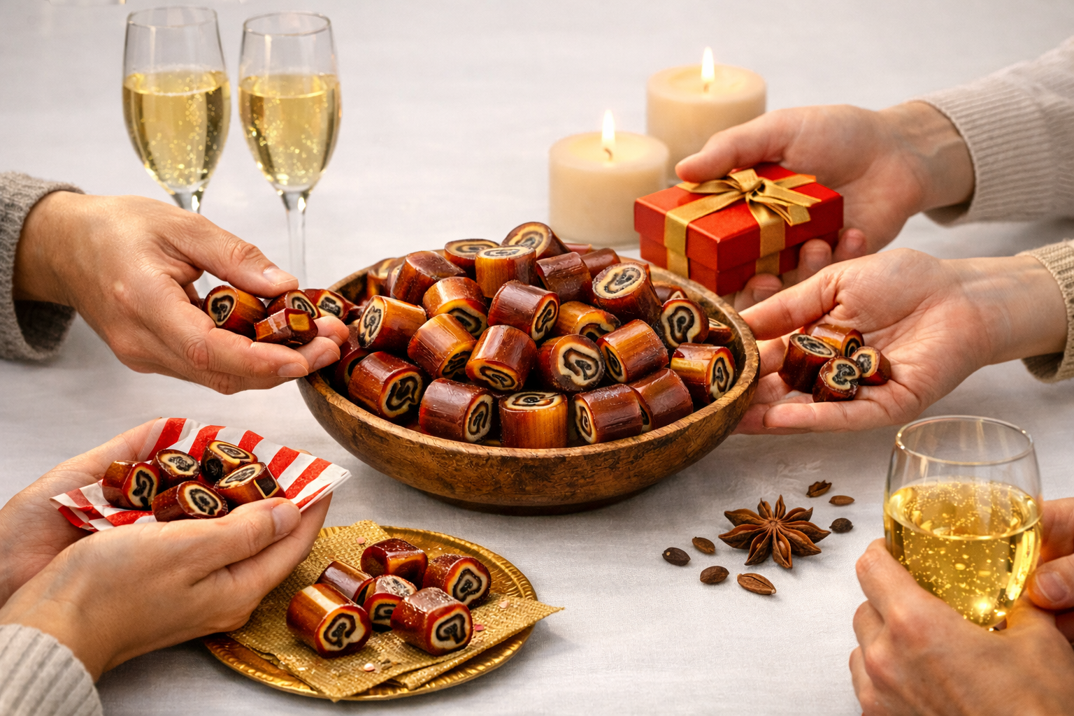 Andy Anand Sugar-Free Aniseed Rock Hard Candy, 25 pc – European Copper-Kettle Boiled, Keto & Diabetic-Friendly Gourmet Snack Gift Box