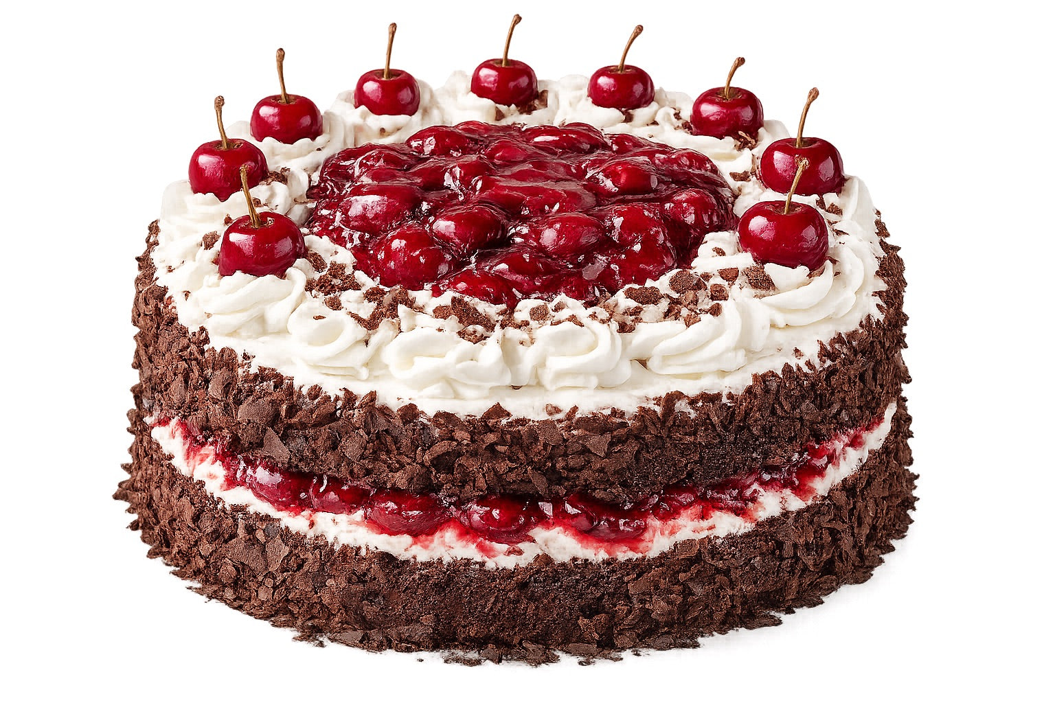 Andy Anand Sugar Free Black Forest Cake Gateau, Keto & Diabetic Friendly, No Sugar Added Authentic German Schwarzwälder Kirschtorte, Low Carb Gourmet Chocolate Cherry Dessert, 2.8 lbs