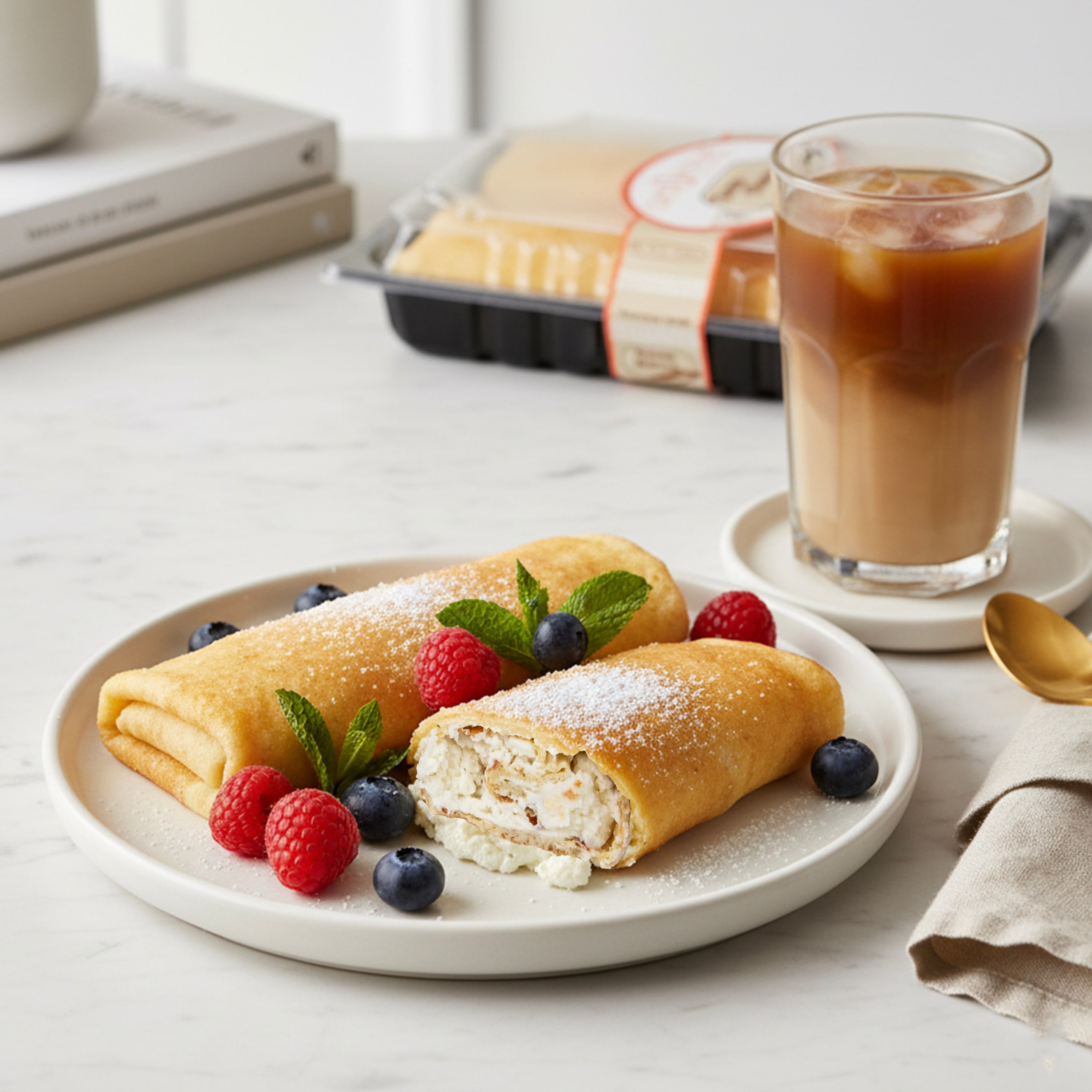 Carbolicious Low-Carb Cheese Blintzes Crepes, KETO ATKINS Friendly Sugar-Free