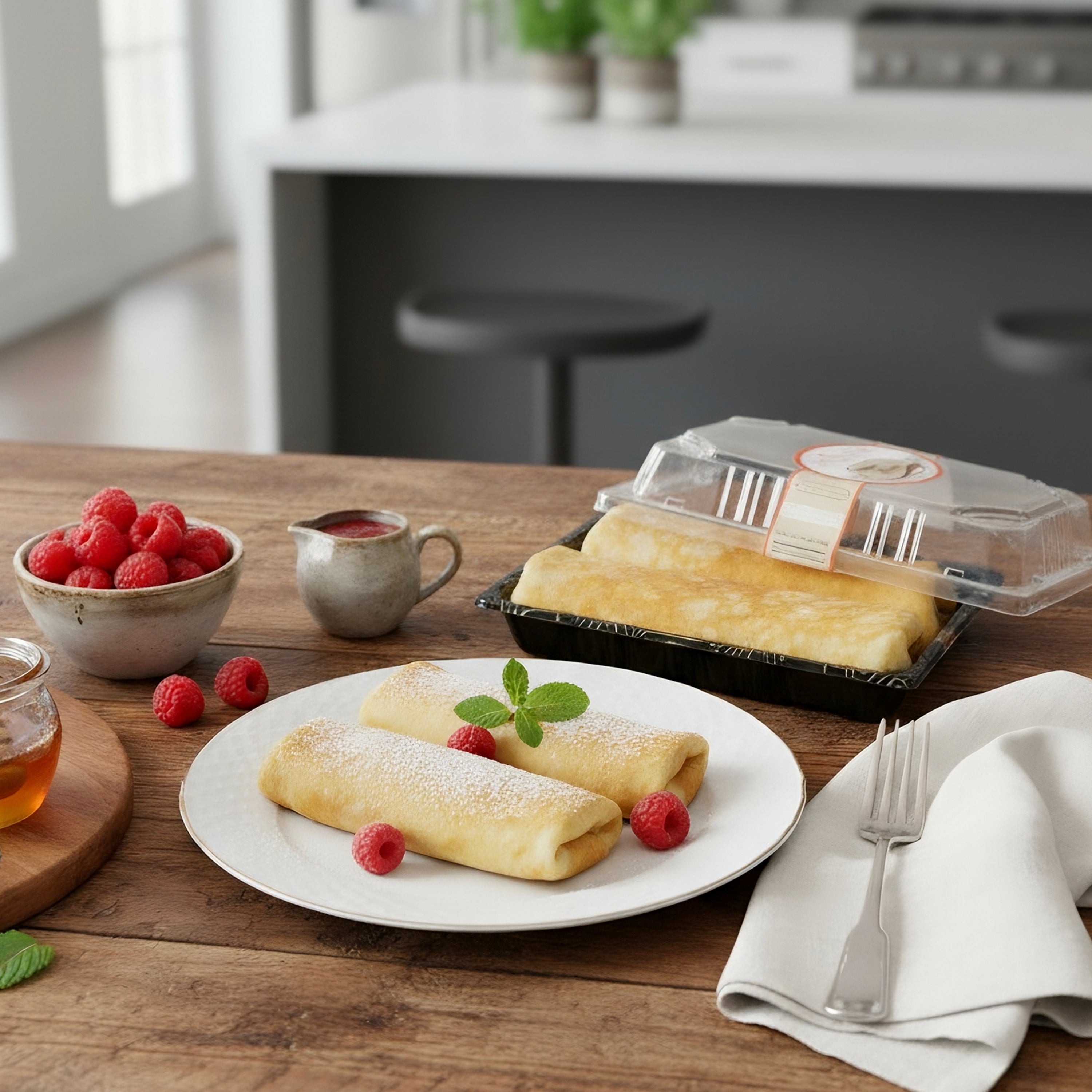 Carbolicious Low-Carb Cheese Blintzes Crepes, KETO ATKINS Friendly Sugar-Free
