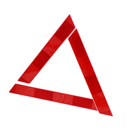 Reflective Road Triangle | Collapsible Emergency Warning Safety Triangle with Case