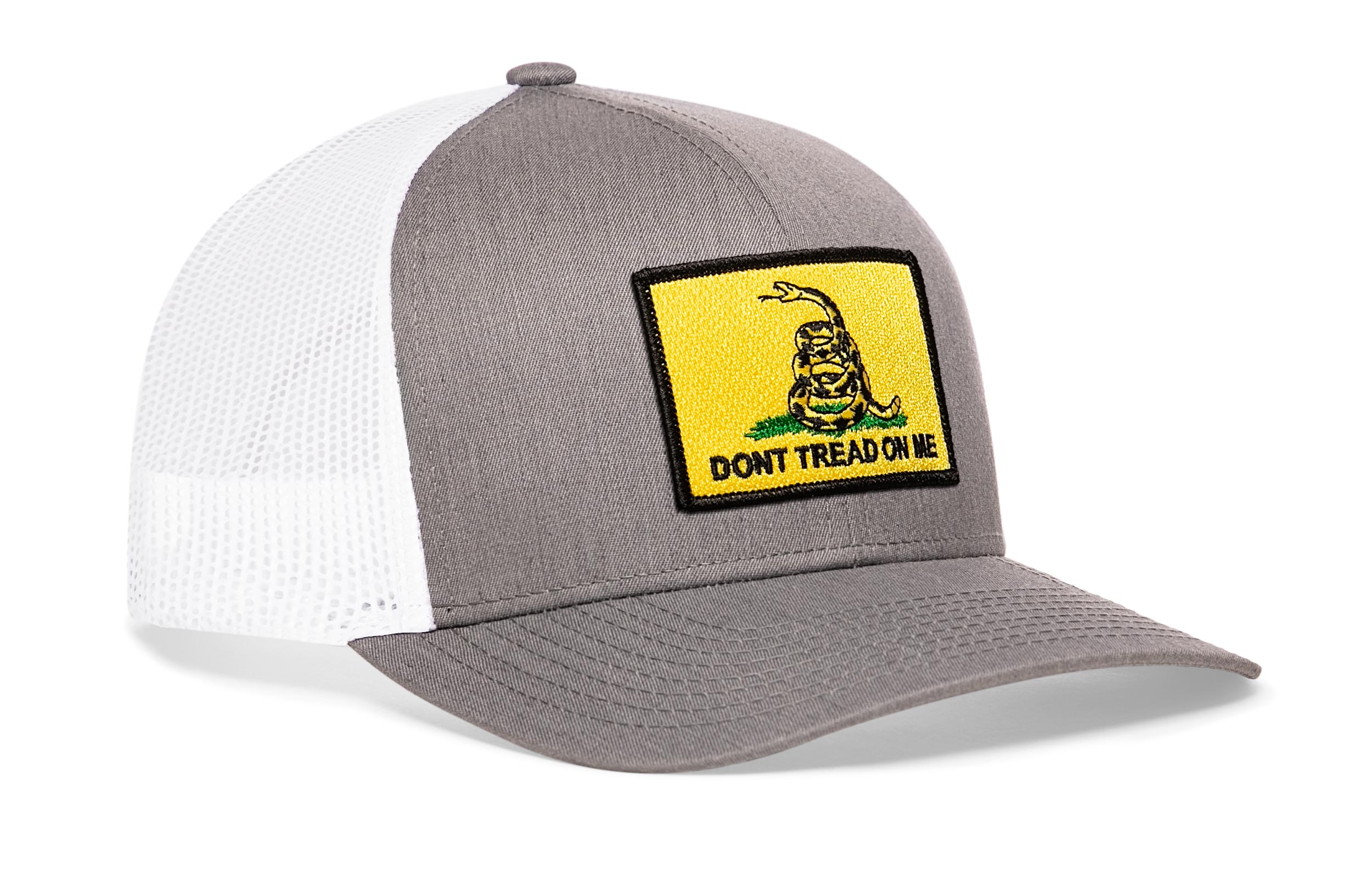 Dont Tread On Me Trucker Hat  |  Gadsden Flag Yellow Snapback