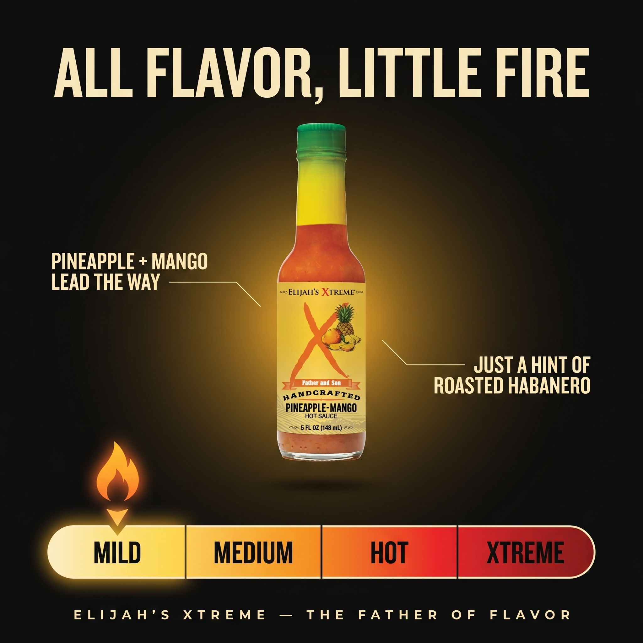 Pineapple-Mango Habanero Hot Sauce