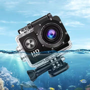 Ultra HD 1080P Action Camera – 140° Wide Angle, Fisheye Lens, LCD Display