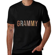 Grammy Leopard Print Mom Cute Mothers Day Funny Grandma  Quick-drying T-Shirt