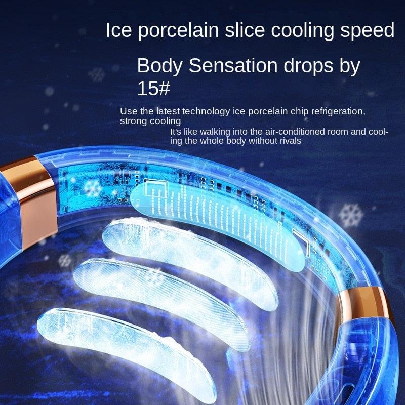 Hands-Free Bladeless Neck Fan – Stay Cool Anywhere
