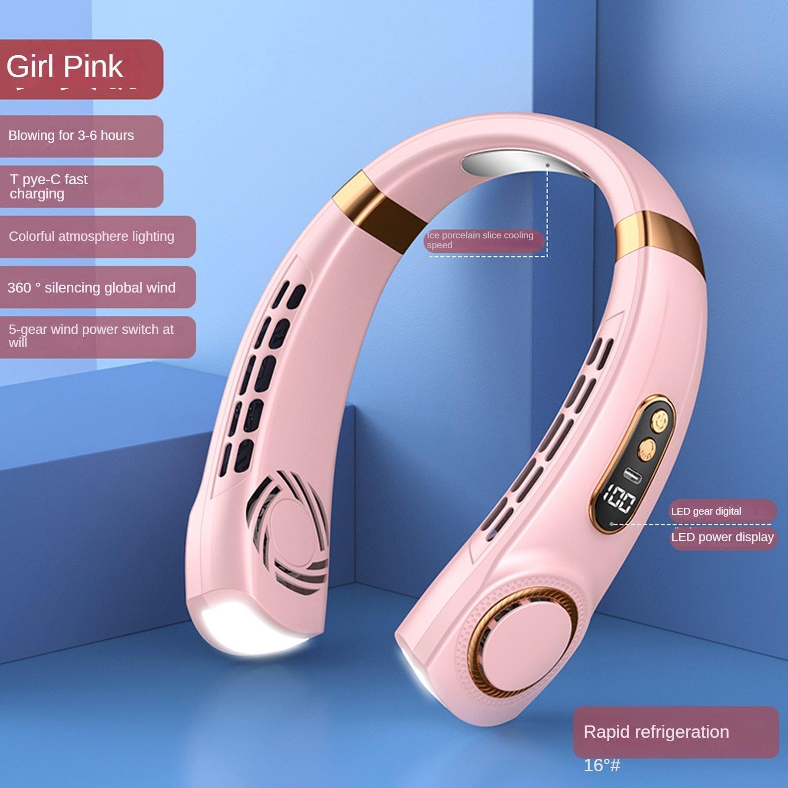 Hands-Free Bladeless Neck Fan – Stay Cool Anywhere