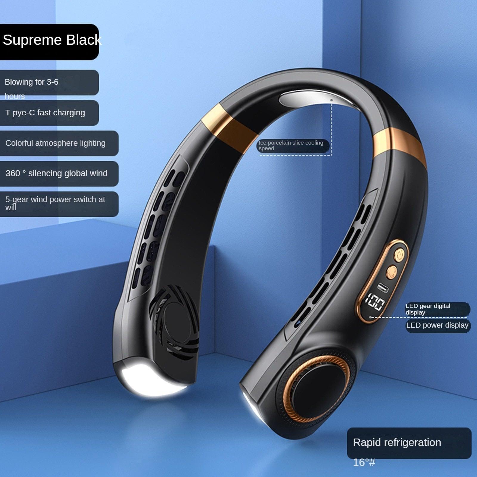 Hands-Free Bladeless Neck Fan – Stay Cool Anywhere