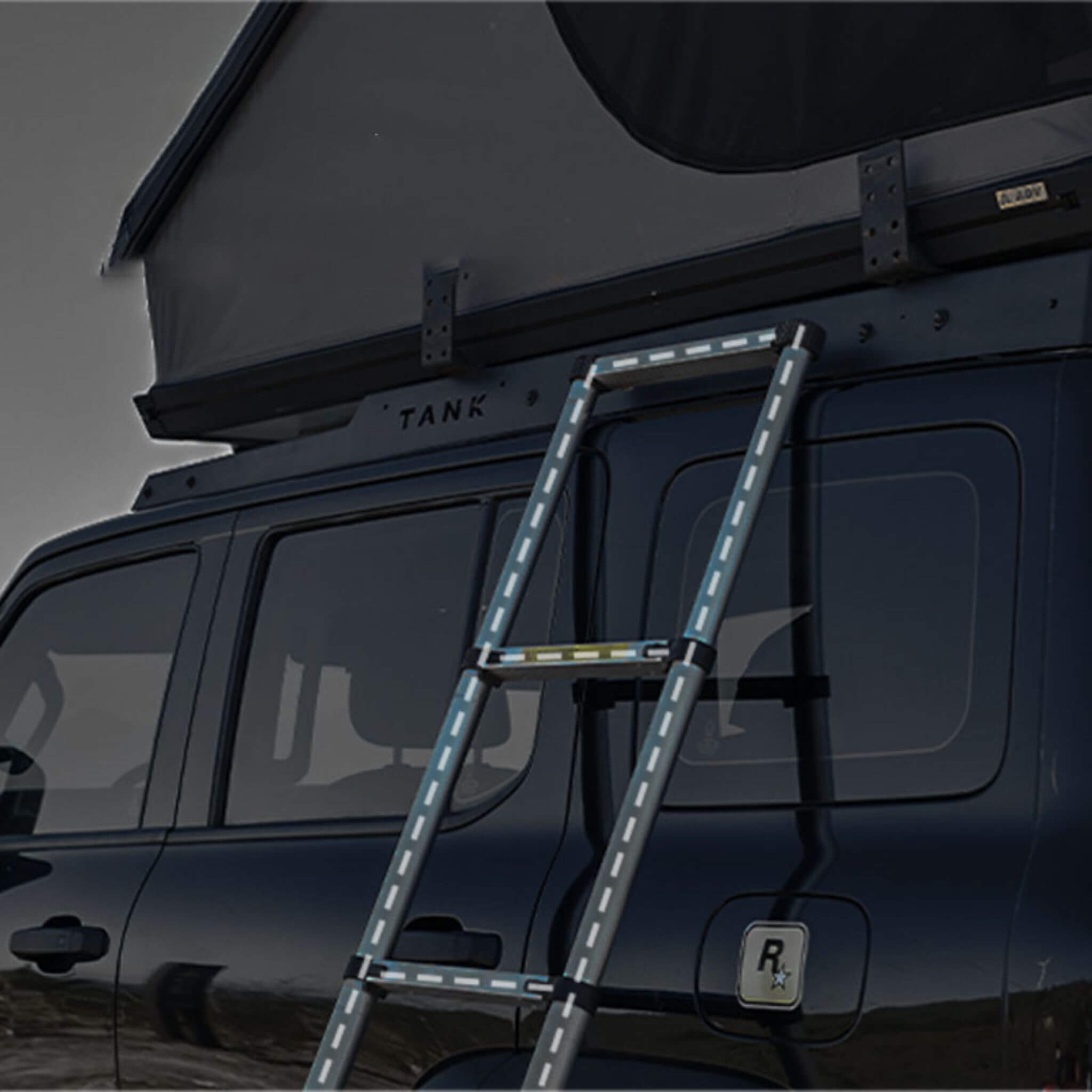 Trailora Altitude Heavy-Duty Hard-Shell Rooftop Tent With Ladder | 2-3 Person