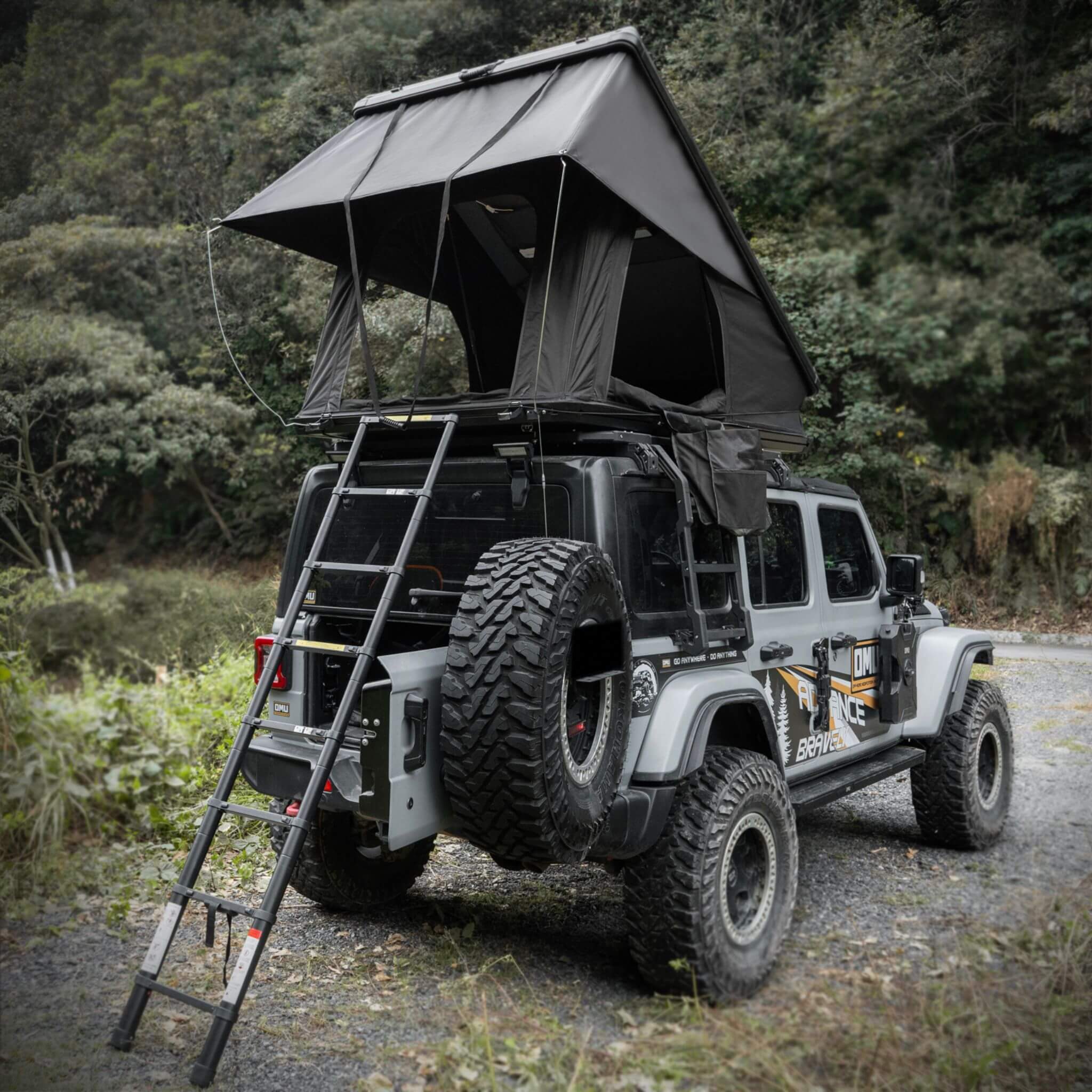 Trailora Altitude Heavy-Duty Hard-Shell Rooftop Tent With Ladder | 2-3 Person