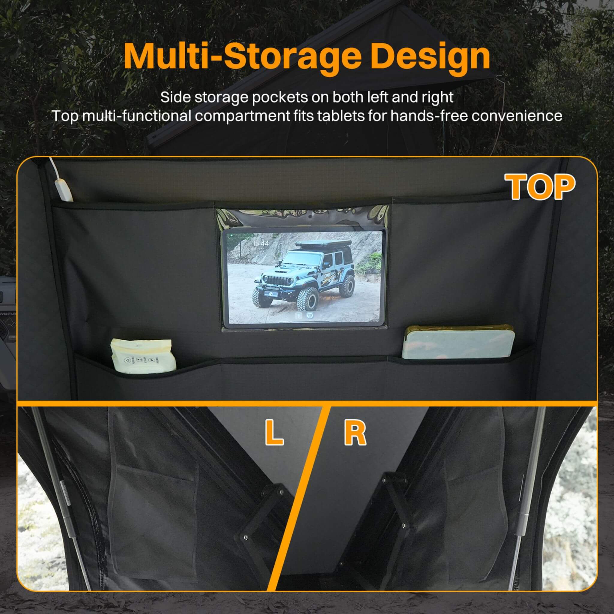Trailora Altitude Heavy-Duty Hard-Shell Rooftop Tent With Ladder | 2-3 Person
