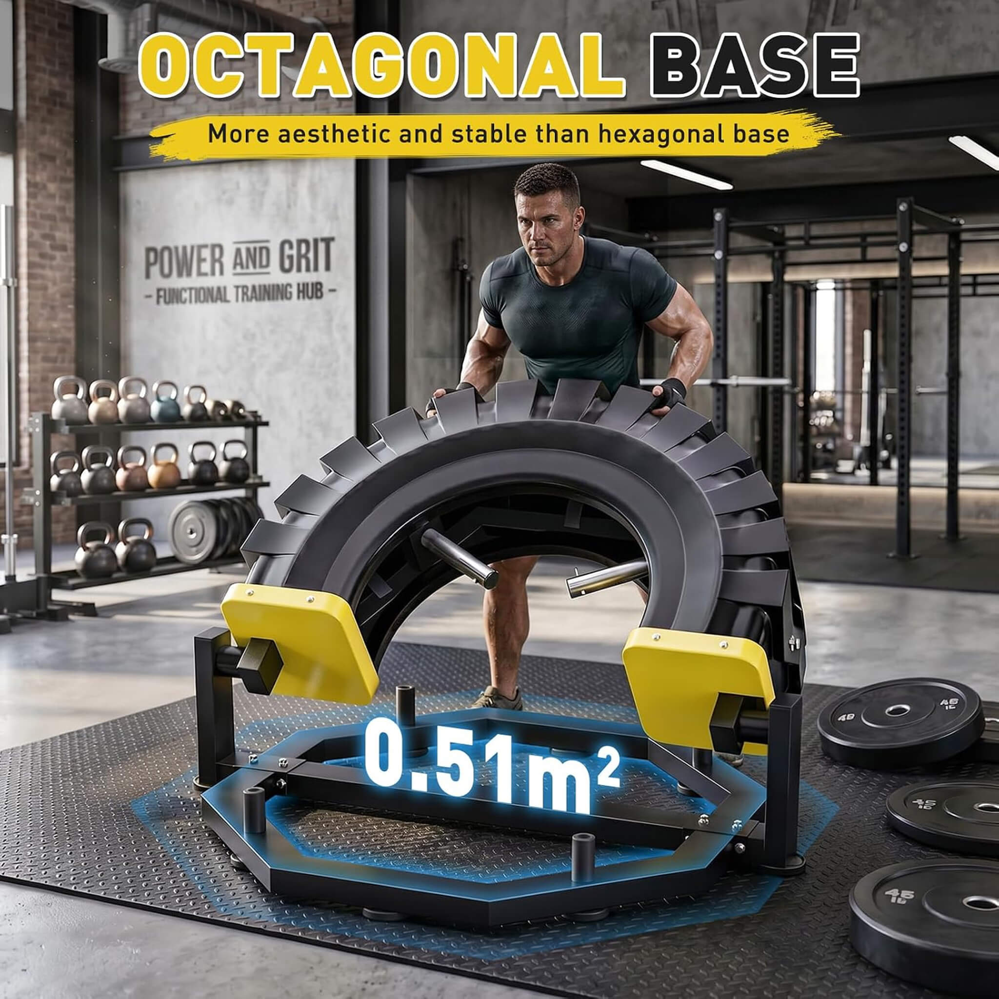 Rovix Heavy-Duty 330LBS Multifunctional Flip Machine With Anti-Slip Base (SAK90527)