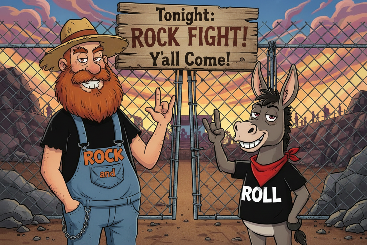 Jarvis and Dithers Rock Fight - Slim Jarvis