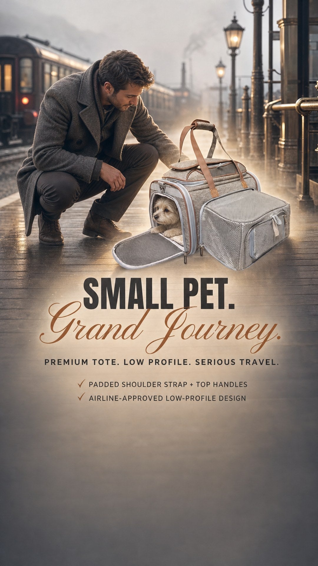Mr. Peanut's Gold Series Mini Expandable Pet Carrier V3.0 - Landing August 15th