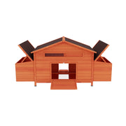 Large 44-Inch Premium Outdoor Spacious Wooden Chicken Coop With Two-Sides Nesting Boxes (SAK21875)