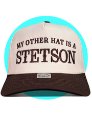My Other Hat is a Stetson Brown/Tan Snapback Trucker Hat